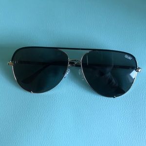 Quay Australia High Key Aviator Contrast in Black